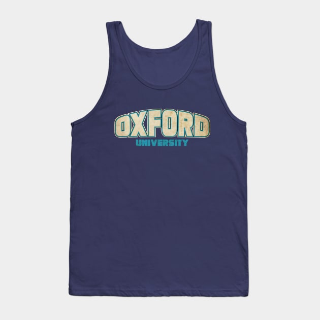 Vintage Oxford University Tank Top by CTShirts